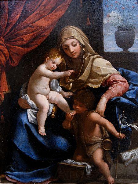 Guido Reni Madonna with Child and St. John the Baptist Norge oil painting art